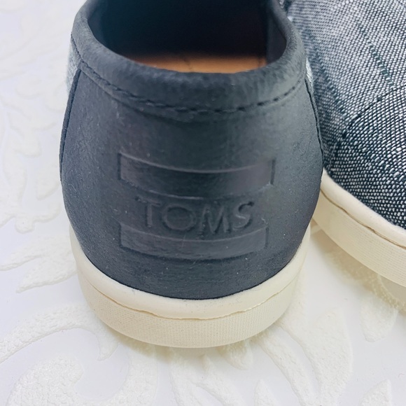 Toms Classic black textured chambray youth - Picture 3 of 6